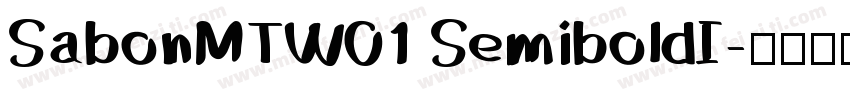 SabonMTW01 SemiboldI字体转换